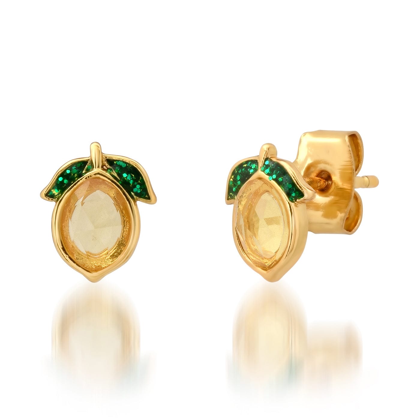 Lemon Citrine Stud Earrings