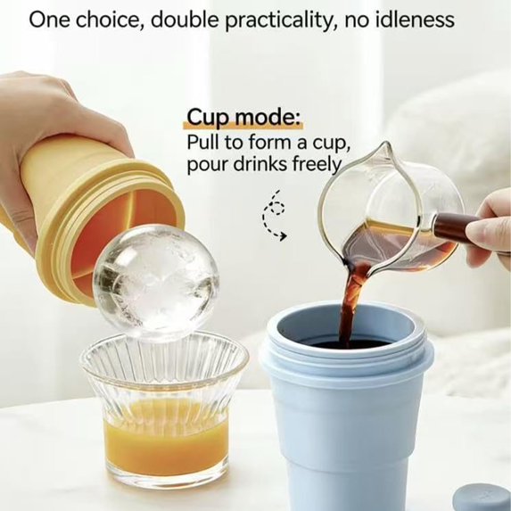 Silicone Quick Freeze Ice Cup | DIY Frozen Squeeze Cooling Cup for Iced Drinks