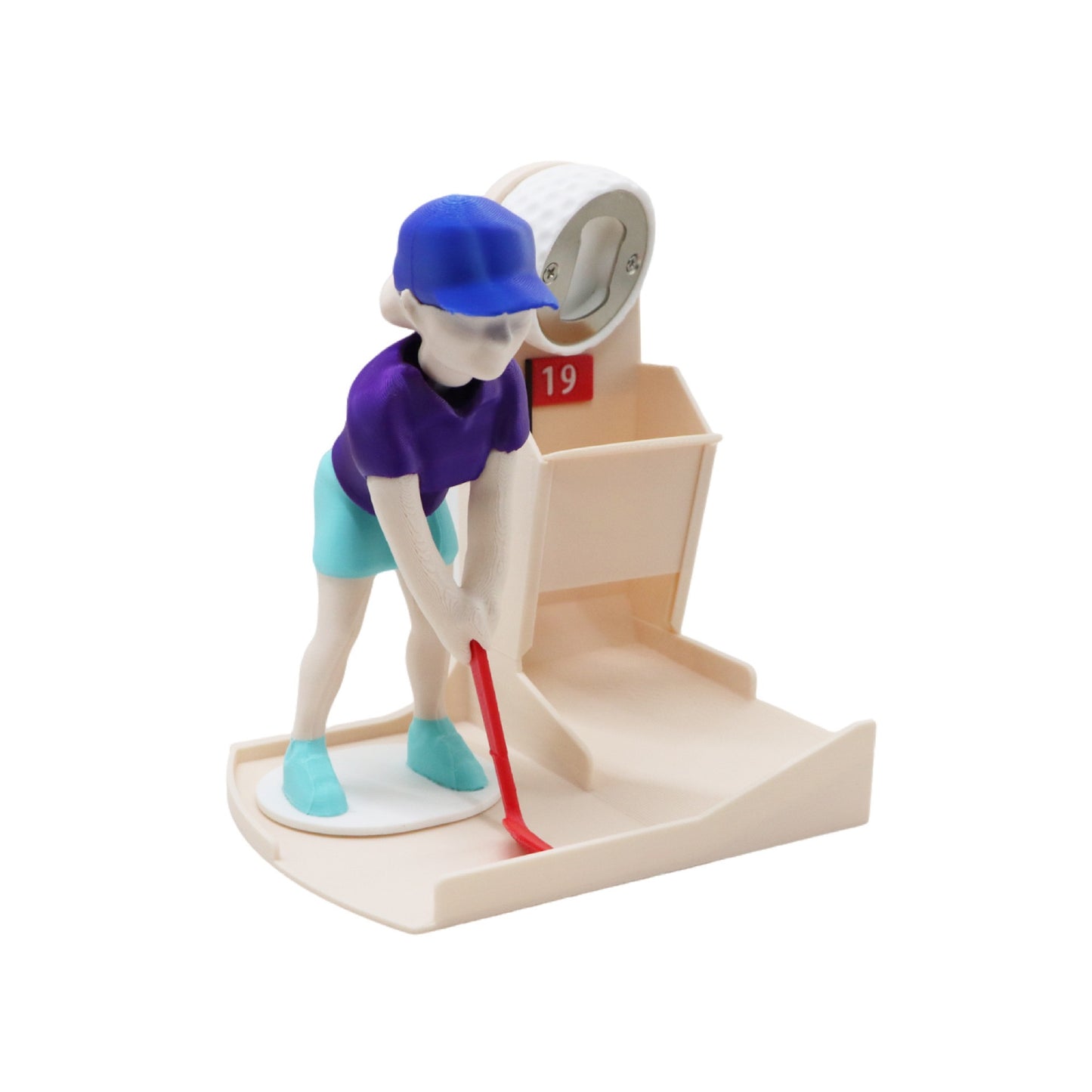 19th Hole Golf Bottle Opener | Fridge Magnet Cap Catcher Gift