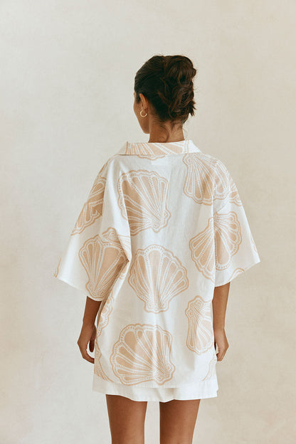 Celestia Skirt - Coastal Shell