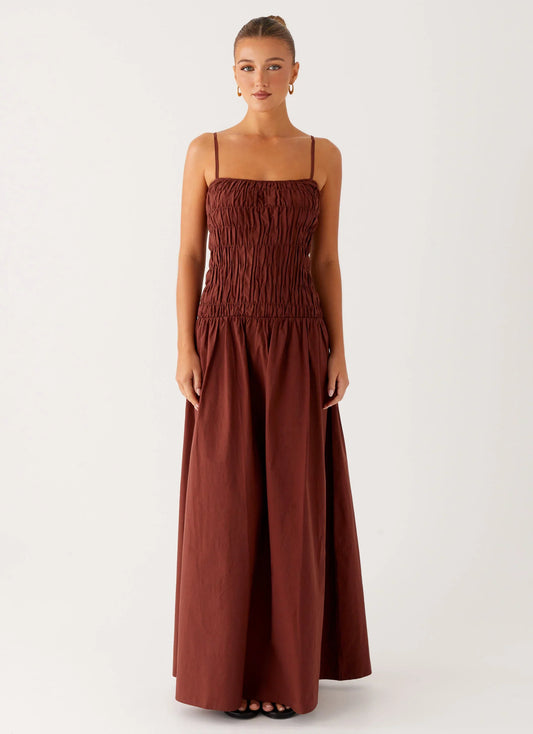 Brooke Maxi Dress Chocolate