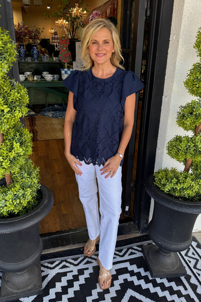 Roberta Top - Navy