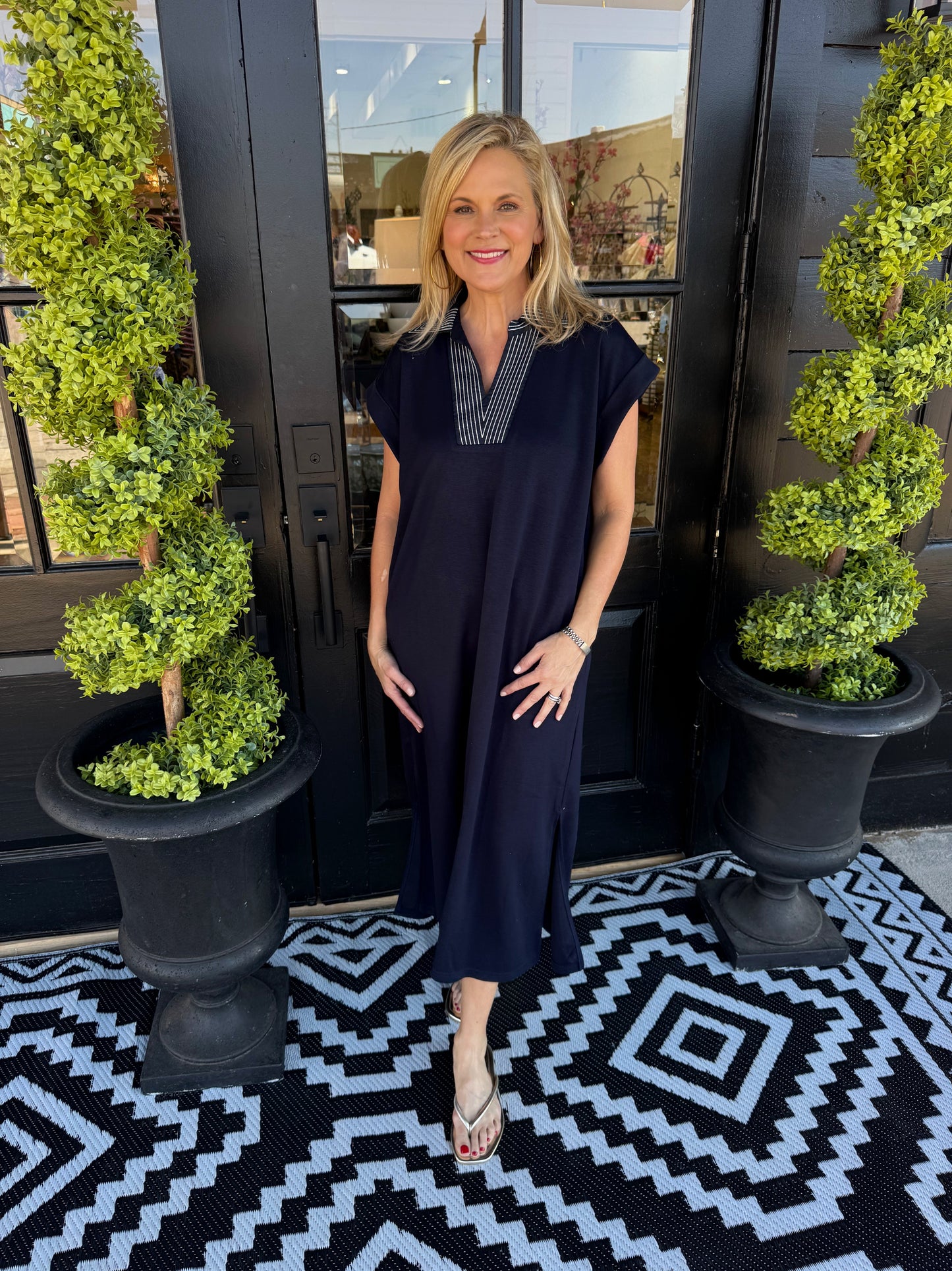 Willa Dress - Navy