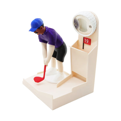 19th Hole Golf Bottle Opener | Fridge Magnet Cap Catcher Gift
