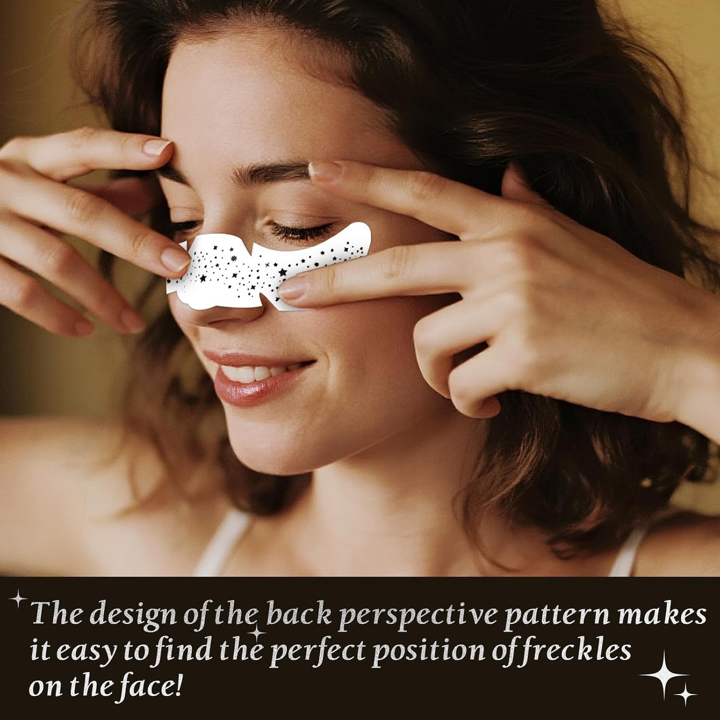 Face Glitter Stencil Patches, Facial Template Stickers for Festival Makeup