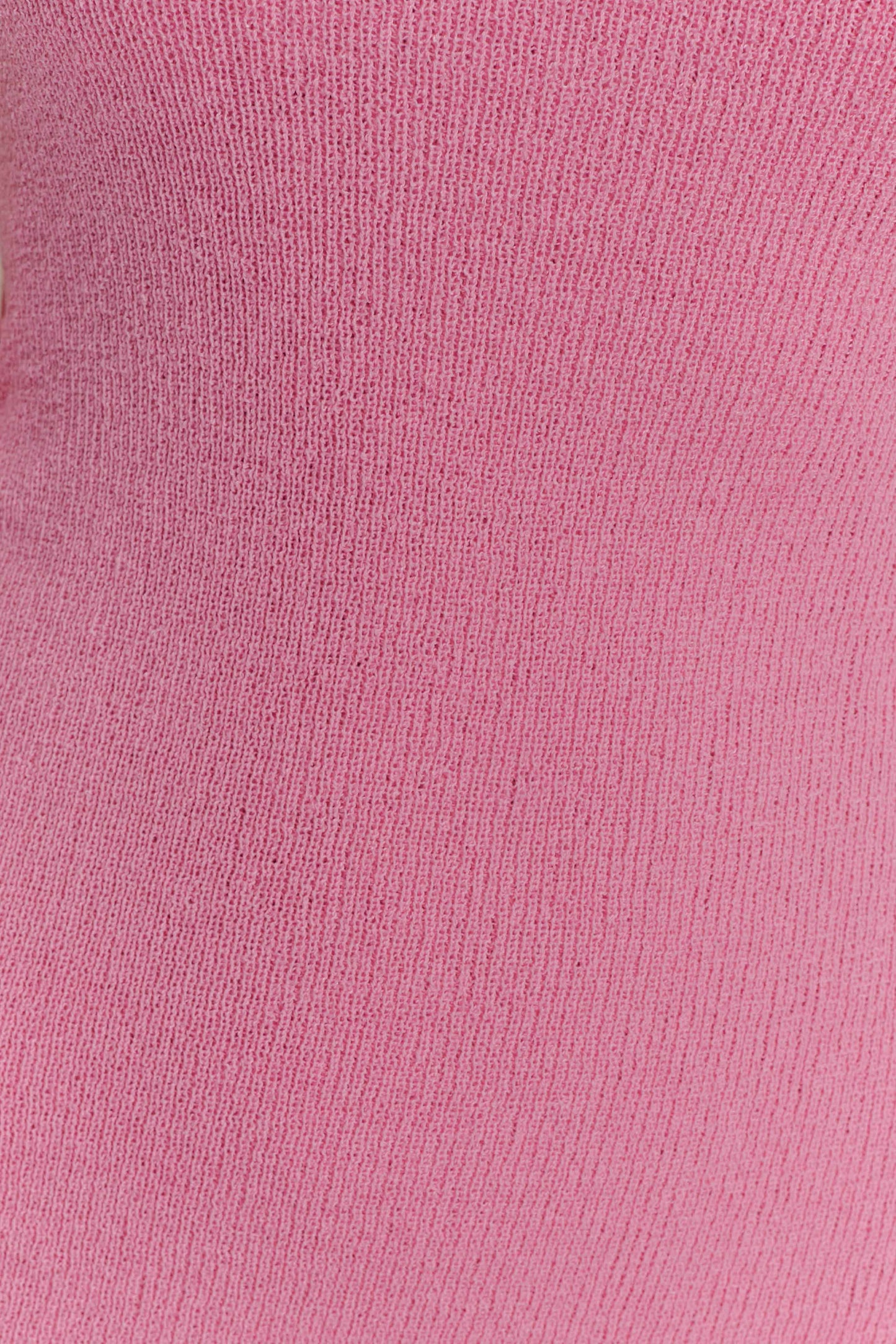 Caprice Halter Knit Mini Dress Bubblegum Pink