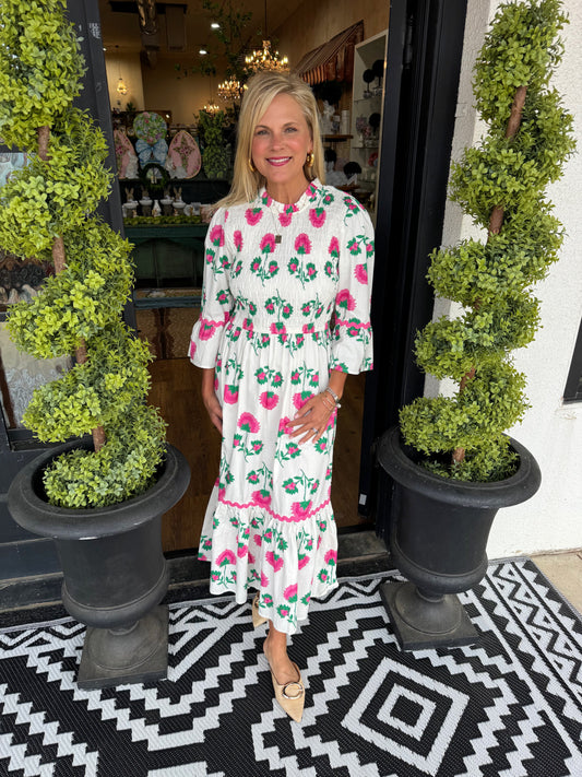 Elle Smocked Maxi Dress