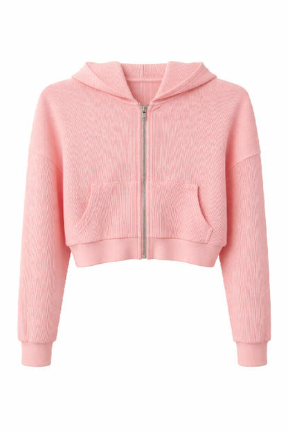 JUNIOR BRYNN WAFFLE LOUNGE HOODIE