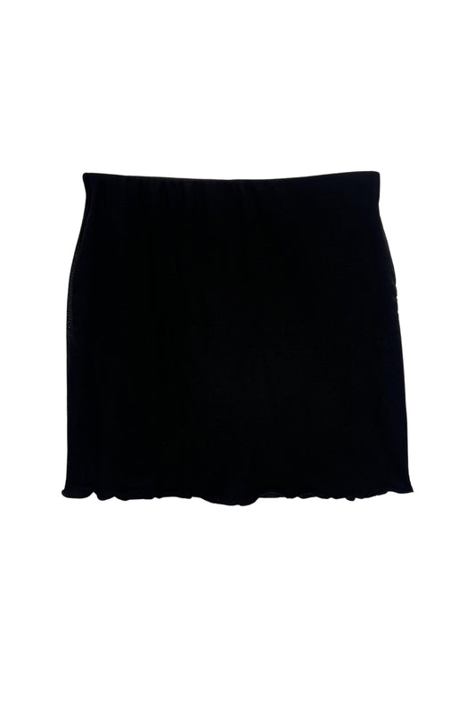 JUNIOR BOBBI SOLID MESH MINI SKIRT