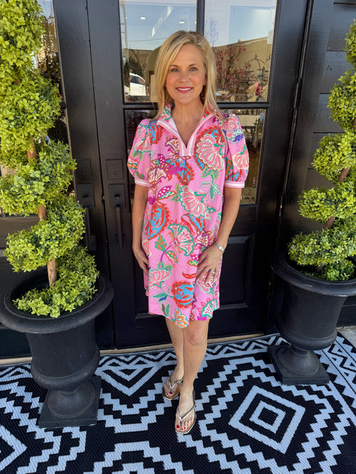 Juniper Dress - Pink Mix
