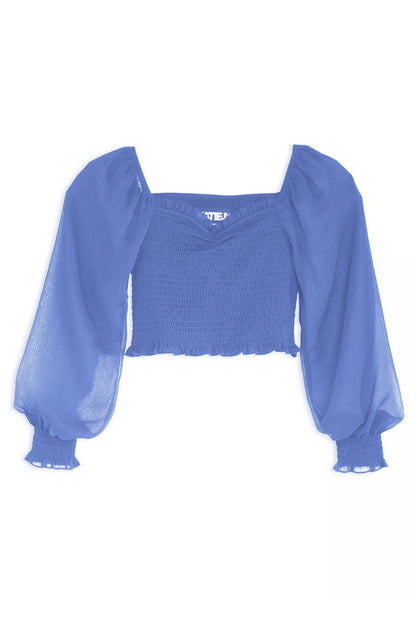 TWEEN CHLOE SOLID SHEER TOP - FINAL SALE