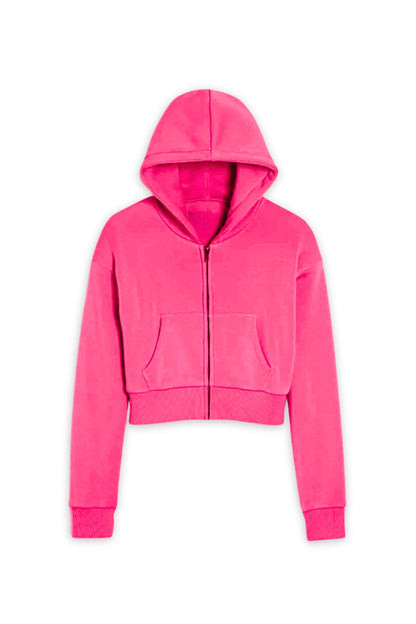 TWEEN DYLAN ZIP CROP HOODIE - FINAL SALE