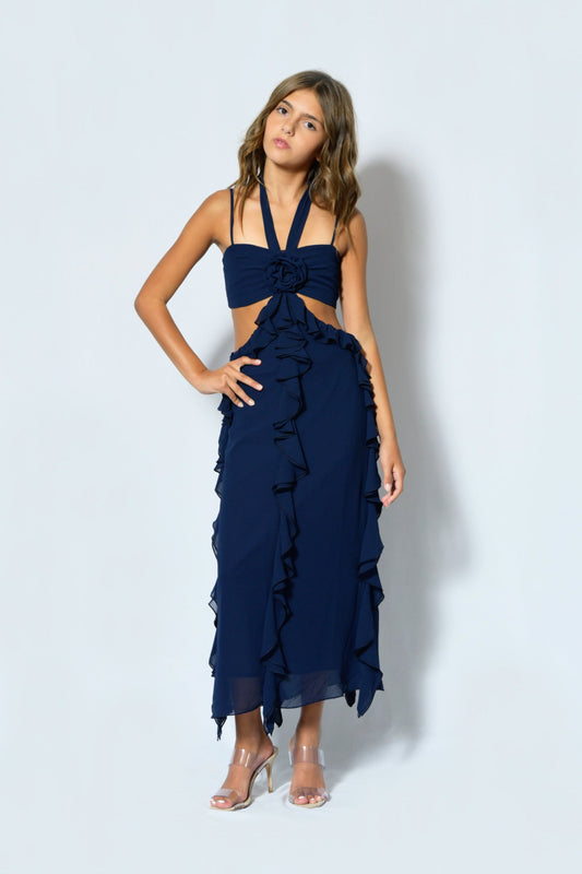 TWEEN EVERLY CUTOUT MAXI DRESS