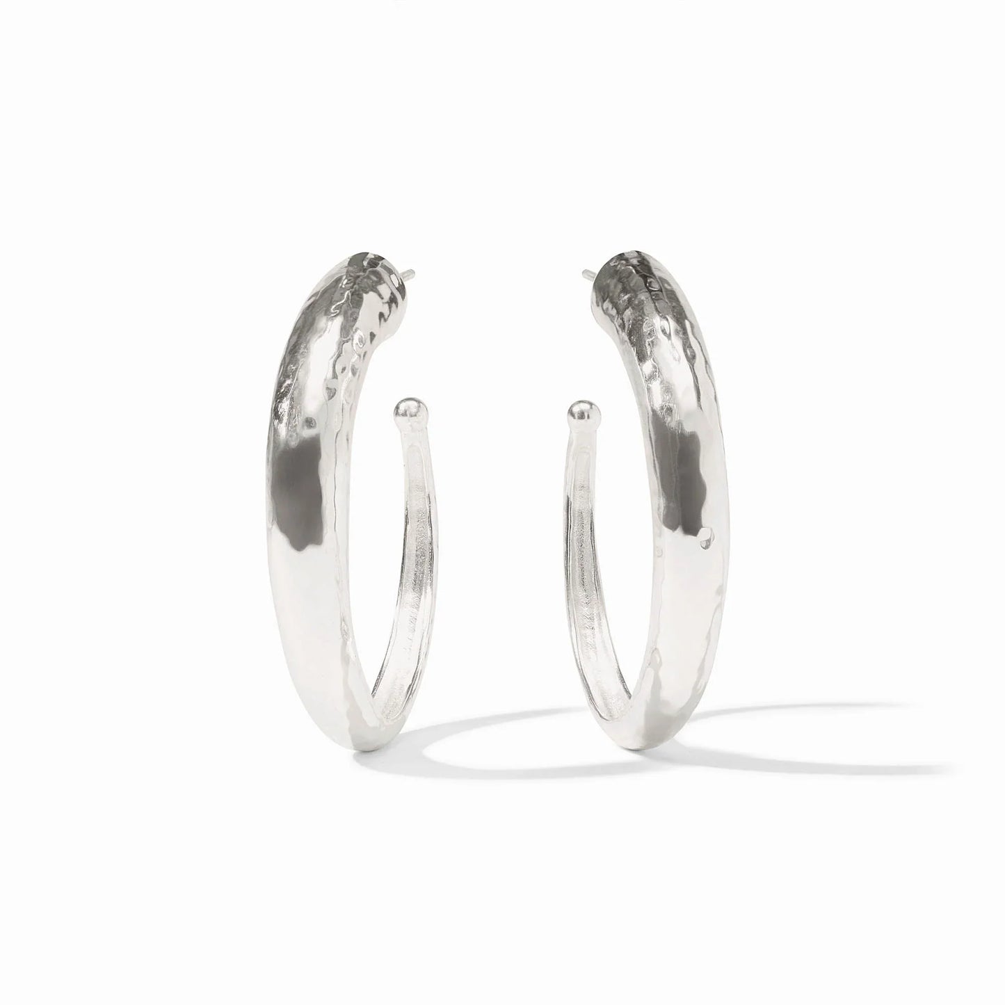 Hammered Hoop - Silver