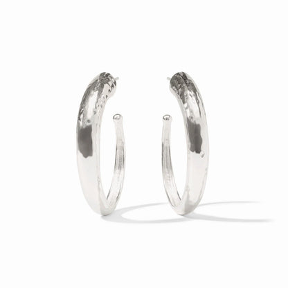 Hammered Hoop - Silver