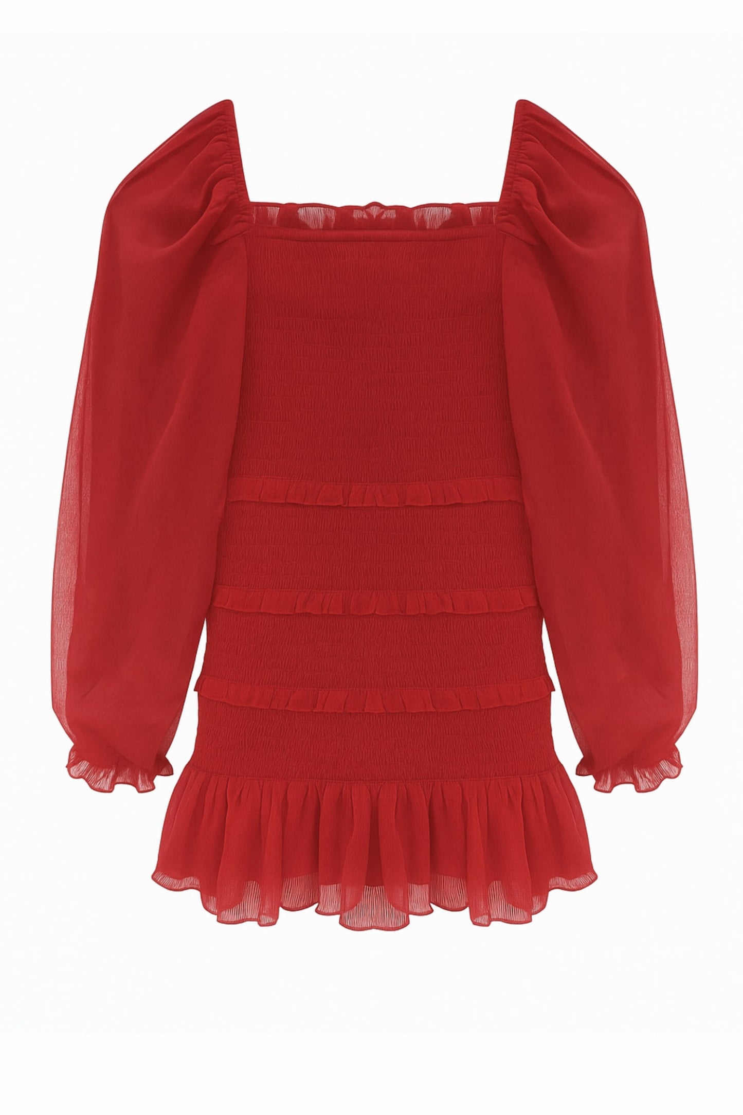 TWEEN LAILA SOLID DRESS WITH SHEER SLEEVES