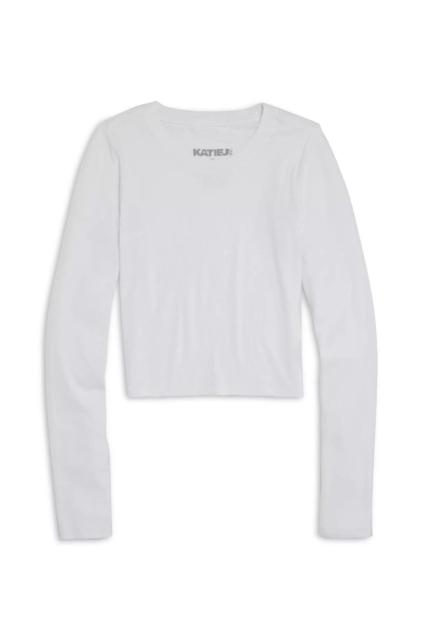 TWEEN LIVI SOLID RIBBED LONG SLEEVE TEE