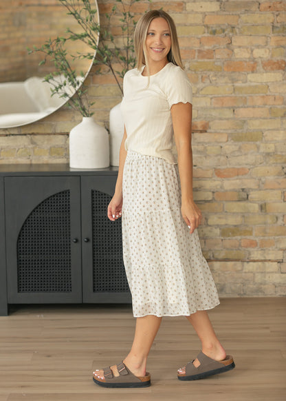 Harlow Tiered Vintage Floral Midi Skirt
