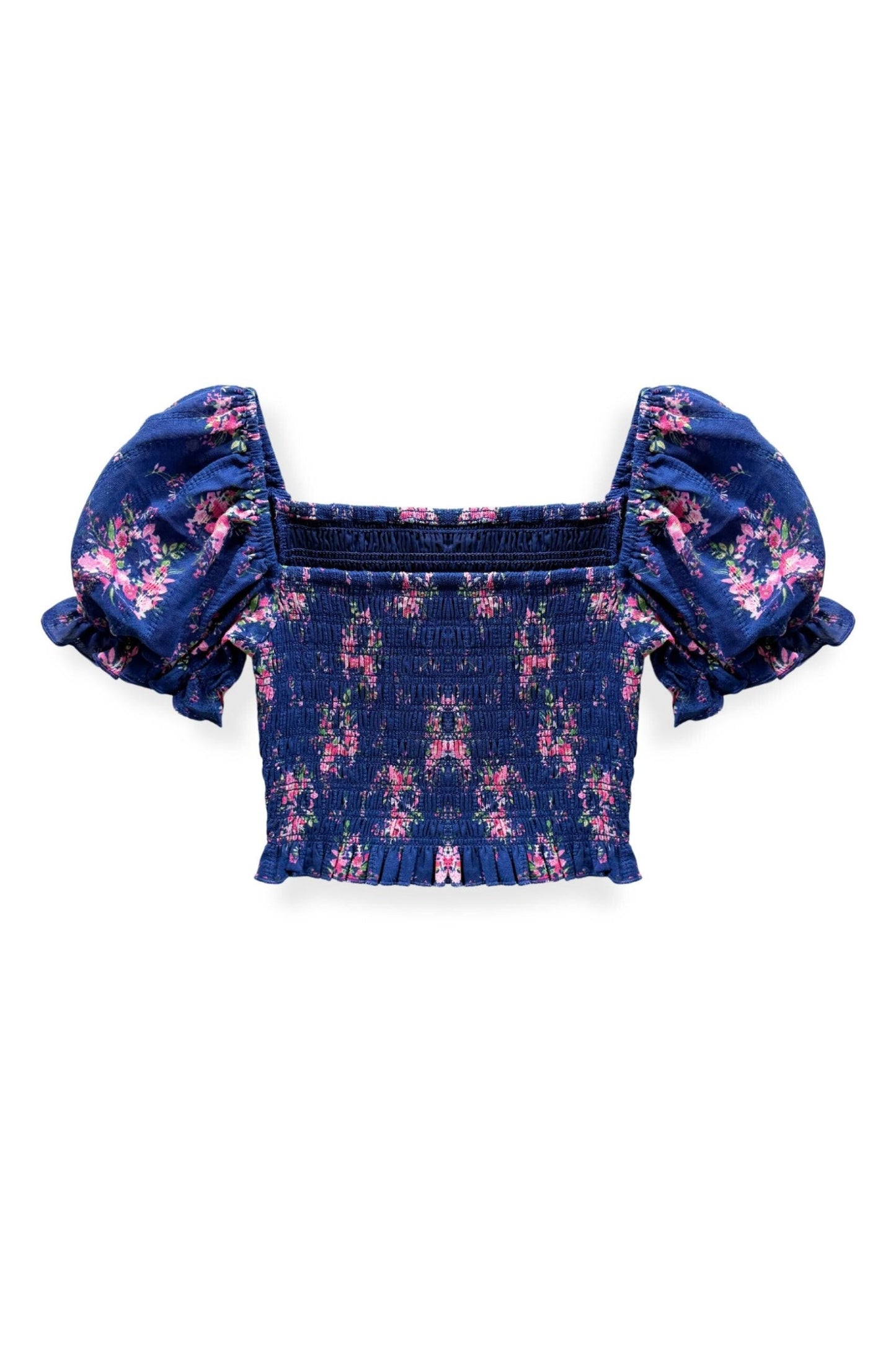 TWEEN MARLEE PRINT PUFF SLEEVE TOP - FINAL SALE