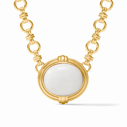 Portofino Demi Necklace - White Jade