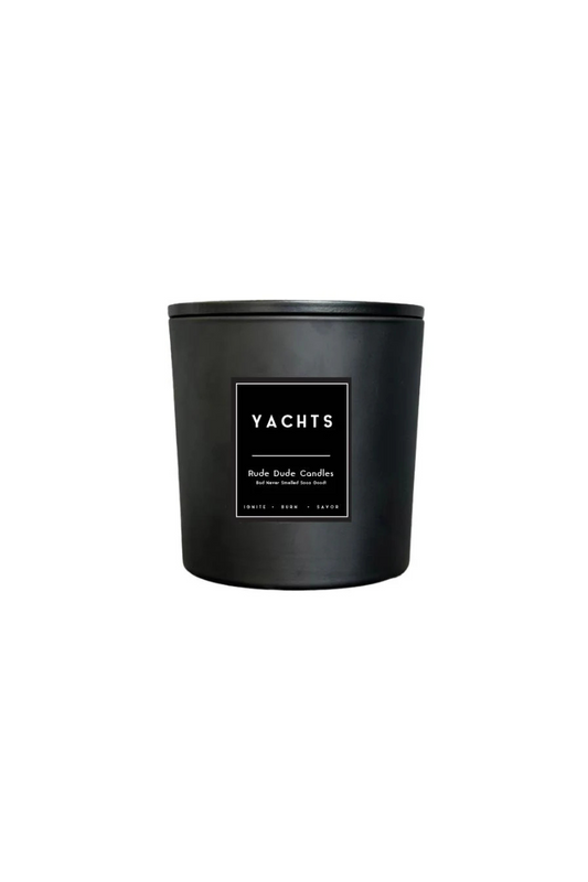 Yachts Black Glass Candle - 55oz