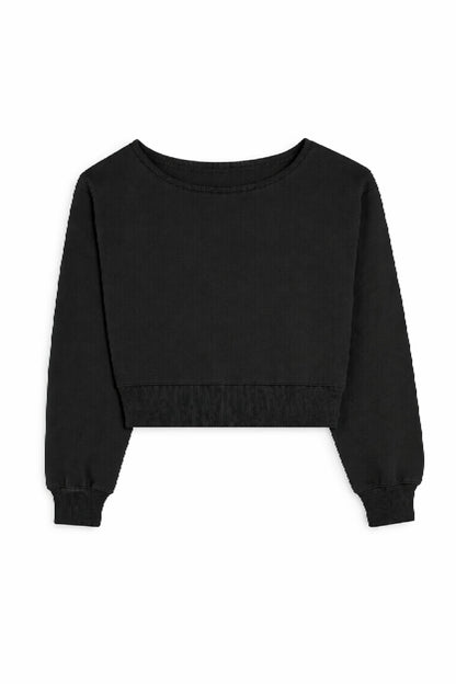 TWEEN TRISTAN VINTAGE STYLE OFF SHOULDER CROP TOP