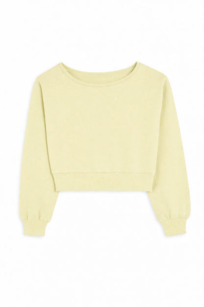 TWEEN TRISTAN VINTAGE STYLE OFF SHOULDER CROP TOP
