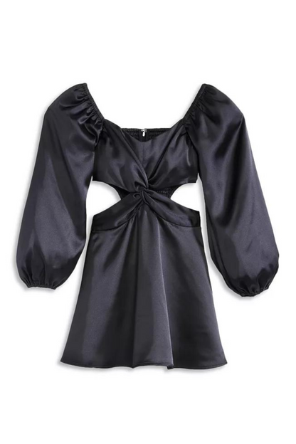 JUNIOR ARI SATIN DRESS - FINAL SALE