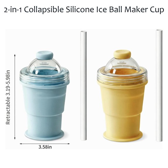 Silicone Quick Freeze Ice Cup | DIY Frozen Squeeze Cooling Cup for Iced Drinks