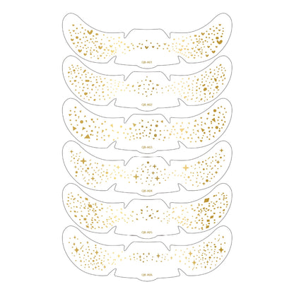 Face Glitter Stencil Patches, Facial Template Stickers for Festival Makeup