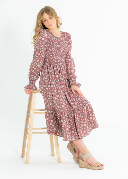 Kelsie Floral Midi Dress - FINAL SALE