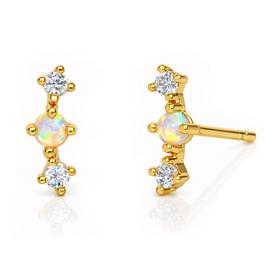 Cz And Opal Mini Bar Post