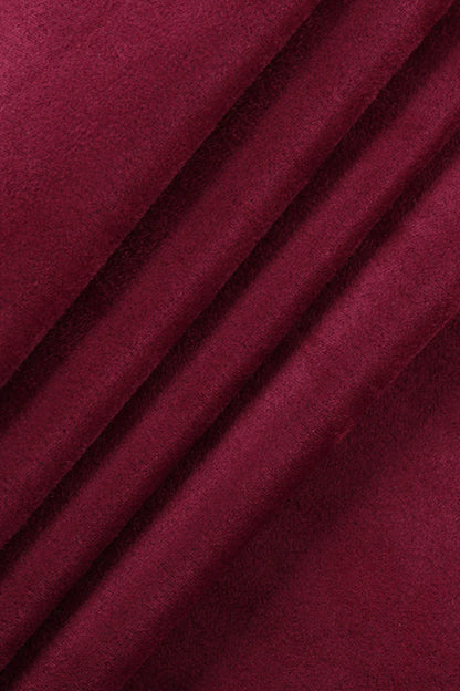 U Neck Suede Cami Sexy Maxi Dress